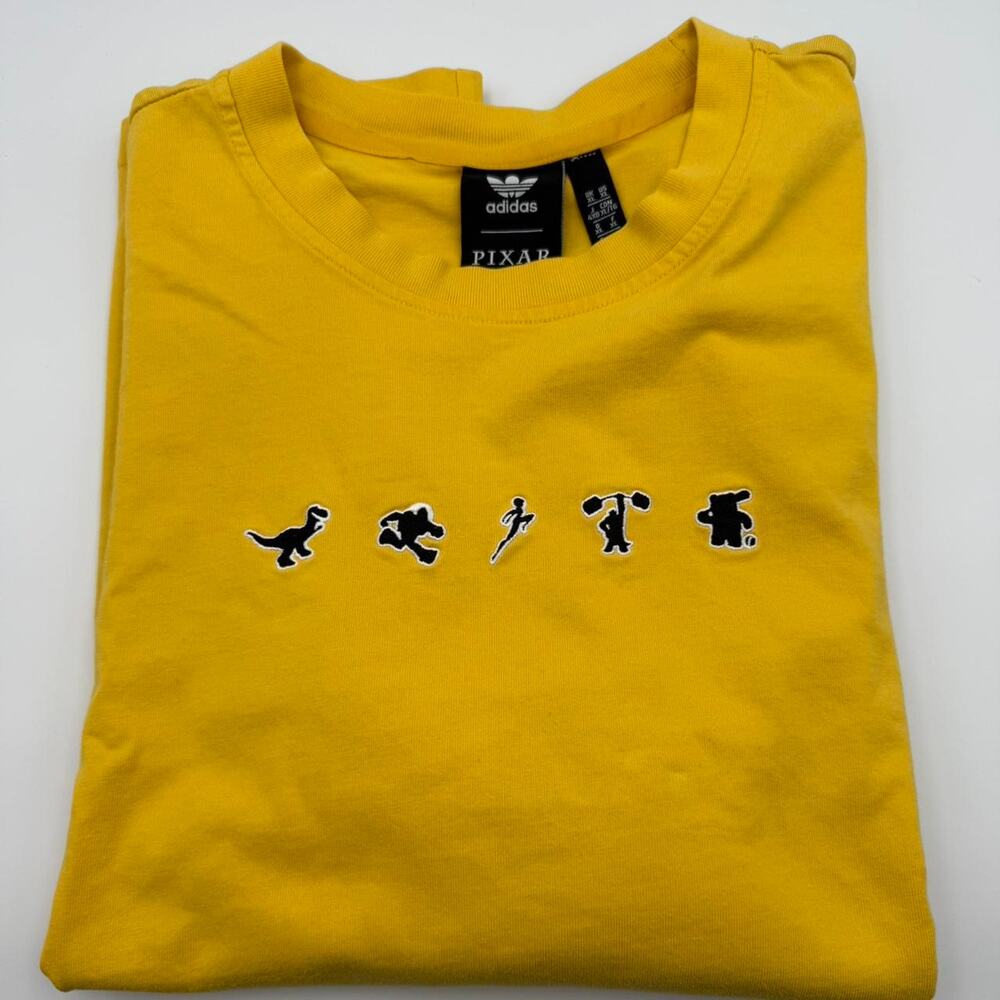 Adidas x pixar yellow shirt size XL characters toy story
